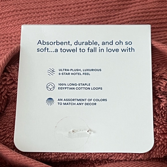 The Company Store Bath Towel Set, 2 Bath, 2 Hand, Legends, Clay Egyptian Cotton - Picture 5 of 10